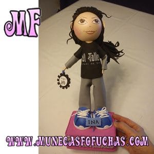 Muñeca Fofucha personalizada Aniversario Baile Ina 2